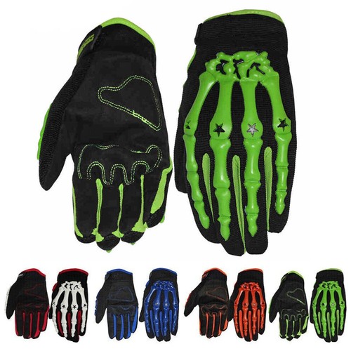 Guanti osso scheletro biker - guanti,