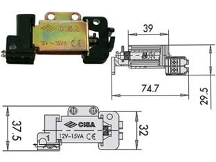 Bobine tensione 12v - 12v, per