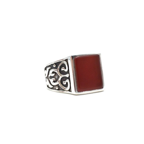 Anello argento 925 - argento, corniola