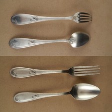 ANTICO RARO LIBERTY SERVIZIO POSATE 24 PEZZI ARGENTERIA ERCUIS LEGA ARGENTO 