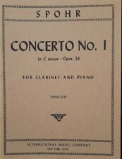 SPOHR - CONCERTO N. 1 IN DO MIN. OP 26 per clarinetto e  piano - ed IMC