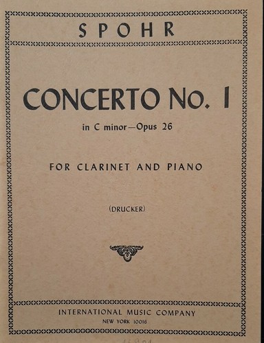 Spohr concerto 1 in do - -,