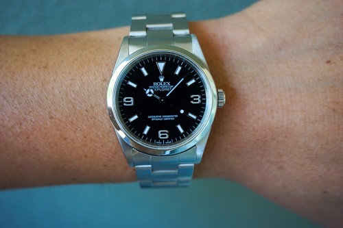 Rolex explorer 14270 silver - rolex,