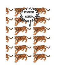 Sticker Album: Tiger Blank