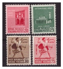 RSI - MONUMENTI DISTRUTTI PRIMA EMISSIONE - SERIE NUOVA ** MNH