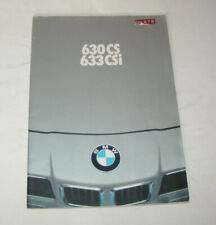 Brochure / Brochure BMW 630 CS / 633 CSi - E24 - Edizione 1977