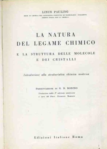 Natura del legame - natura, e