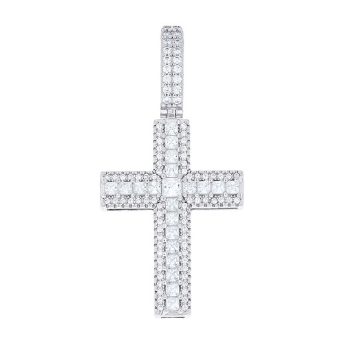Ciondolo croce cubica-zirconia