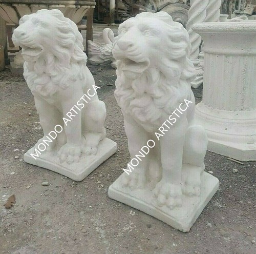 Coppia leoni leone statua - di,