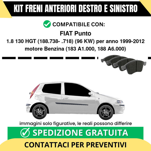 Pastiglie freno anteriori - pastiglie,