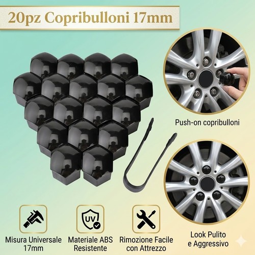 20x copribulloni 17mm copri - 17mm,