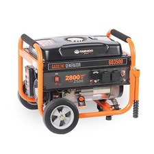 GENERATORE DI CORRENTE 4 TEMPI MONOFASE 2,8KW 208cc CARRELLATO GD3500 DAEWOO