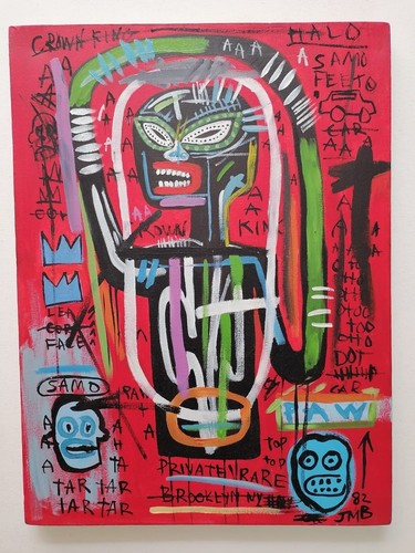 Quadro olio jean michel - quadro,