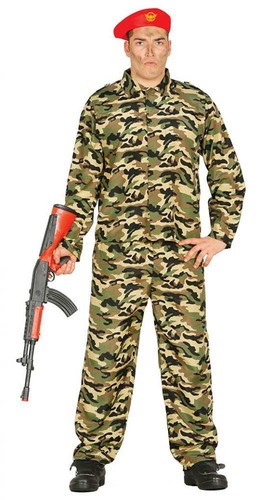 Costume tuta mimetica - , da