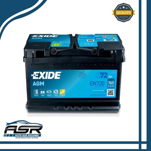 Batteria avviamento auto exide - avviamento,