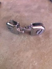 2 PZ CROMO Hasp Vetro Cubo Connettore Clip 3/16" Vetro Temperato Ripiano