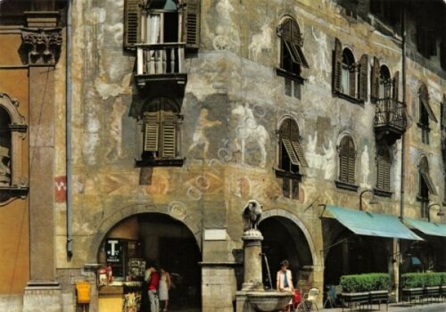Cartolina trento casa rella - cartolina,
