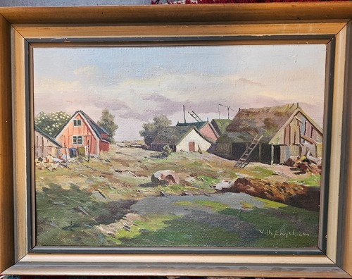 Quadro olio originale - olio, nordico