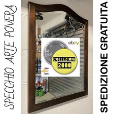 SPECCHIO IN LEGNO NOCE IN ARTE
