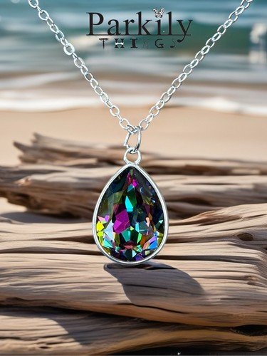 Collana goccia argento - goccia, in