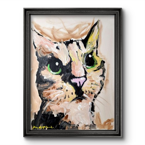 Quadro gatto astratto - quadro,