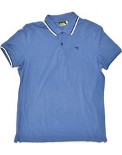 Polo uomo DIADORA slim XL blu