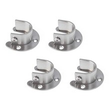  4 PCS Wall Mount Supporto Bastone Tende Presa Per Palo Dell'armadio