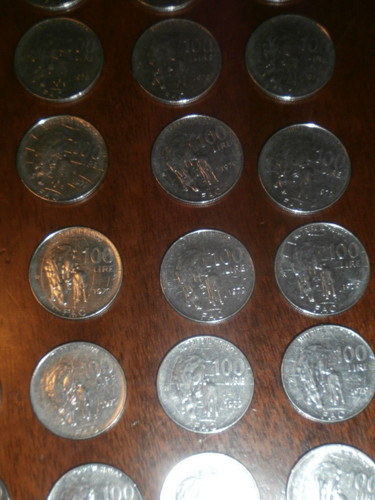 Lotto 144 monete 100 lire - 144,