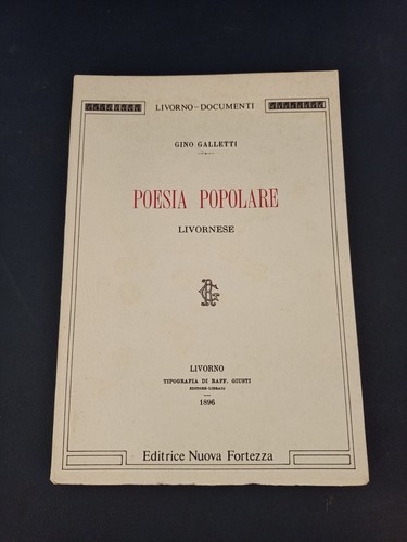 Libro poesia popolare - libro,