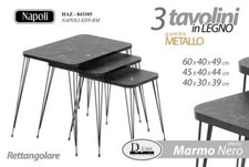 SET 3 TAVOLINI TAVOLO COLOR