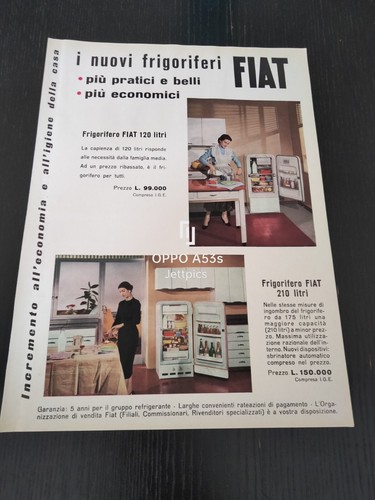 1956 frigorifero fiat 120 - fiat, &