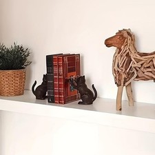 Decorativo Cat Bookend Metal