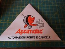 ADESIVO VINTAGE STICKER kleber  APRIMATIC AUTOMAZIONE CANCELLI