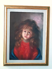 Dipinto olio su tela ritratto