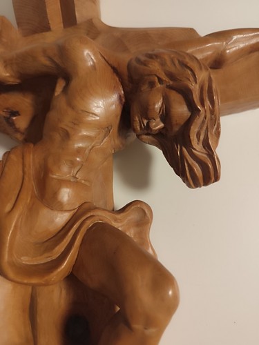 Antico crocifisso 42 cm - crocifisso,
