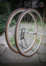 Set ruote Shimano Dura Ace FH 7700 HB / Mavic CXP 33 argento / 32 H / 9 Sp in ottime condizioni