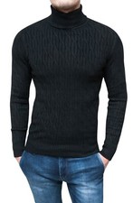 Pullover Dolcevita uomo nero