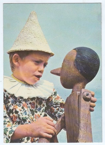 Cartolina pinocchio bambino - bambino, e