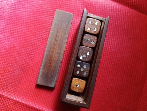 Dadi legno madreperla - dadi,