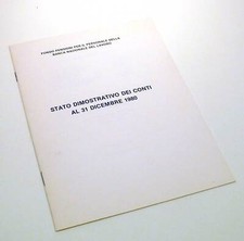 BNL FONDO PENSIONI PER IL PERSONALE STATO DIMOSTRATIVO DEI CONTI 1980 L1782S20
