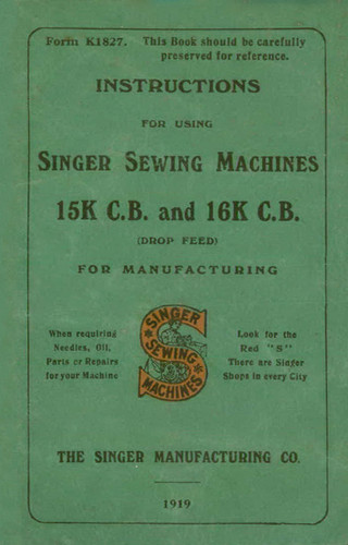 Singer 15k 16l 16k33 - 15k,