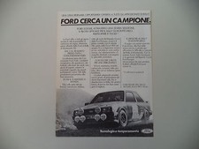 advertising Pubblicità 1984 FORD ESCORT XR3 XR3 i RALLY