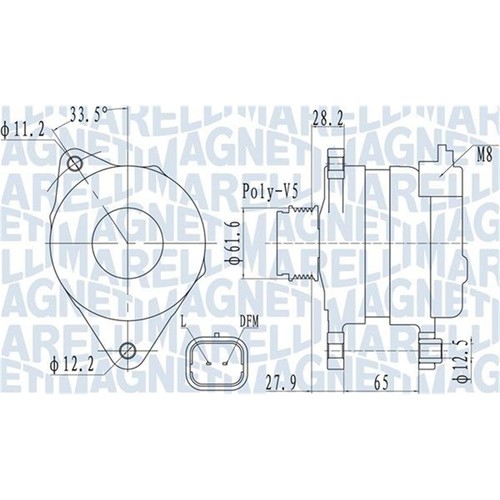 Magneti marelli generatore - magneti,