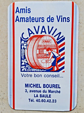 Carte publicitaire CAVAVIN