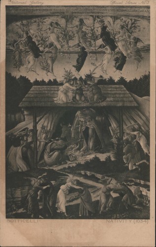 Quadro natività natalizia - natività,