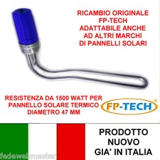 RESISTENZA 1500 WATT PER PANNELLO SOLARE TERMICO ACQUA CALDA CIRCOLAZIONE NATURA