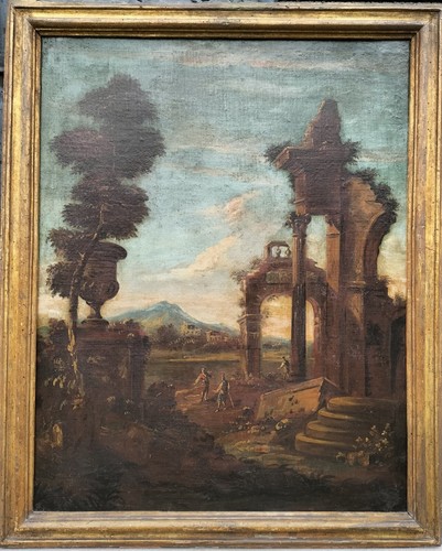 Capriccio architettonico olio