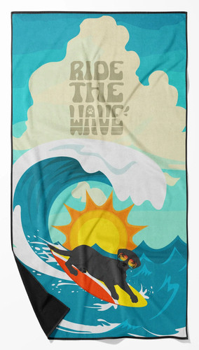 Telo mare surfer cane - mare,