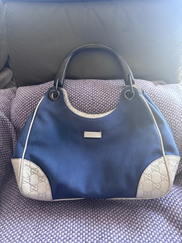 Gucci hobo bag bambù denim - gg,