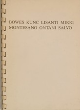 AA. VV. Bowes Kunc Lisanti Mirri Montesano Ontani Salvo. Pio Monti, 1987